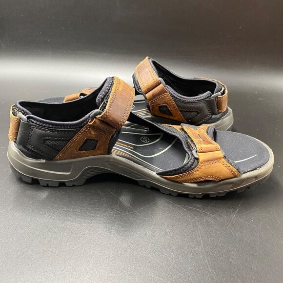 Ecco Yucatán Receptor Brown Adjustable Sandals Men's Size 45/U.S. 11 - Picture 8 of 10